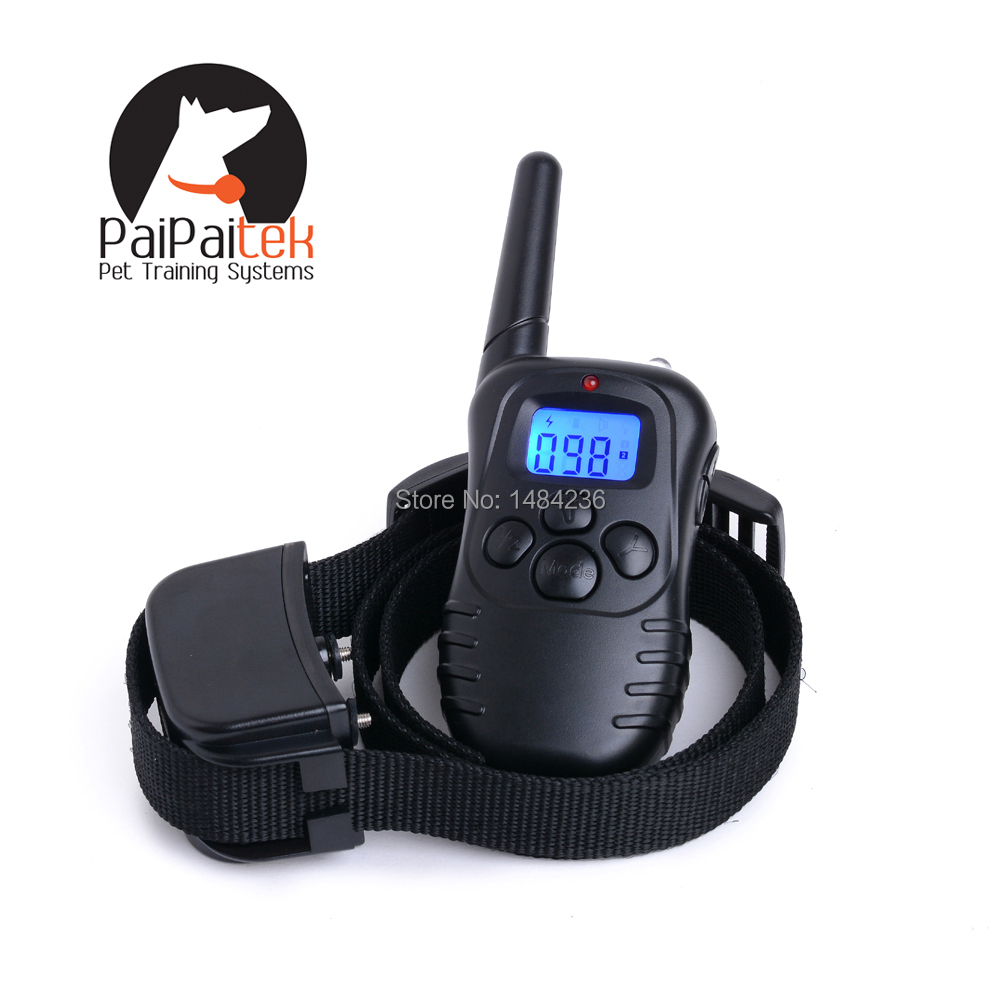 Waterproof Electric Dog Training Collar 300M Range Rechargeable Shock ...