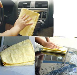 Cheap 43cm 32cm Chamois Leather Towel Cleaning Towel Car Wash Towel Dry Hair Towel Cleaning Cloth
