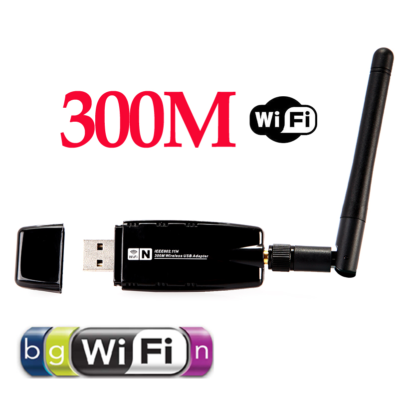 Mini 300Mbps Wireless USB WiFi Wi Fi Wi Fi Network Adapter 2 4GHz ISM with External