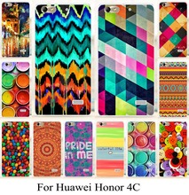 for Huawei honor4c honor 4c colorful painting case skin hood phone case cover mobilephone  bag cellphone case freeshipping