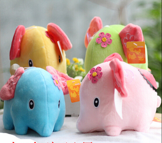 1PIECE baby doll creative Mint elephant doll birthday gift girl plush toy 11