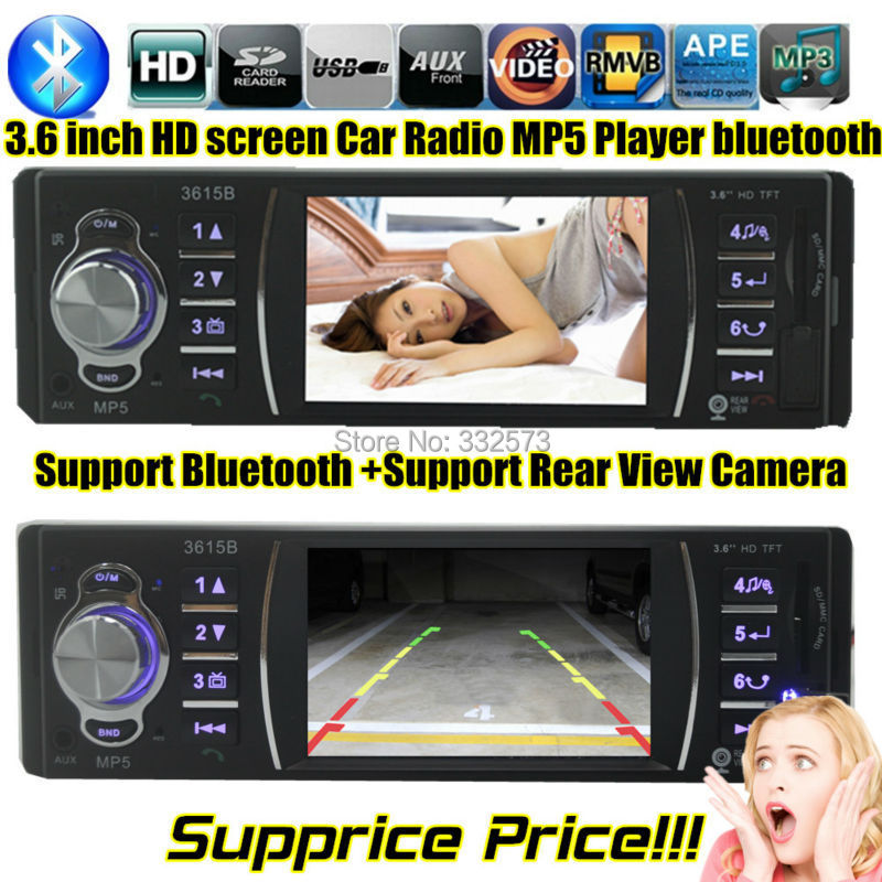 new 3.6'' inch TFT HD screen support rear view camera car radio bluetooth car audio player USB SD 1080P radio 1 din car mp5 new 3.6'' inch TFT HD screen support rear view camera car radio bluetooth car audio player USB SD 1080P radio 1 din car mp5