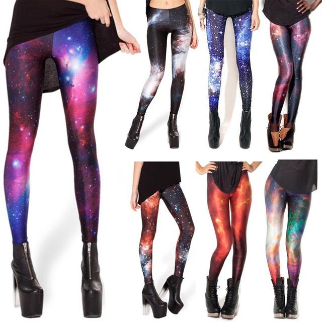 Sexy! горячая! Звездное Небо Galaxy 3D Печатные Леггинсы Лето Весна Harajuku Мелочам Женщин Легинсы Творческий Эластичные Брюки