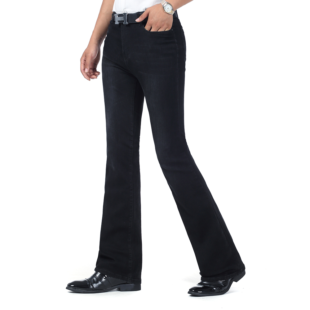 black bootcut pants