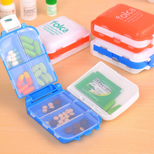 Free shipping! Plastic 8 3 portable folding pill cases mini kit sealed waterproof travel health jewelry storage box