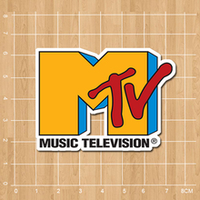 Music Television MTV Logo Notebook/refrigerator/skateboard/trolley case/backpack/Tables/book sticker PVC sticker