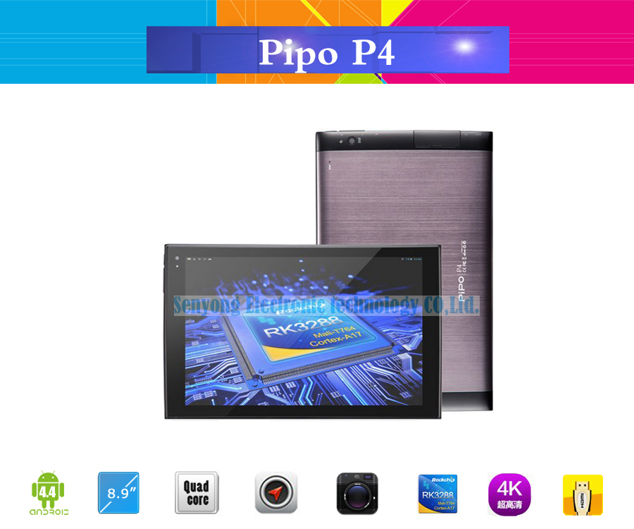 New Arrival PiPo Android 4 4 2 P4 Rk3288 Quad Core Tablet PC 2GB RAM 16GB