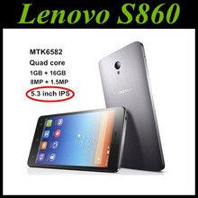 Original Lenovo S860 Mobile Phone 5.3″IPS MTK6582 Quad Core Android4.2 16GB ROM 1280×720 Dual SIM 4000mAh Battery free shipping