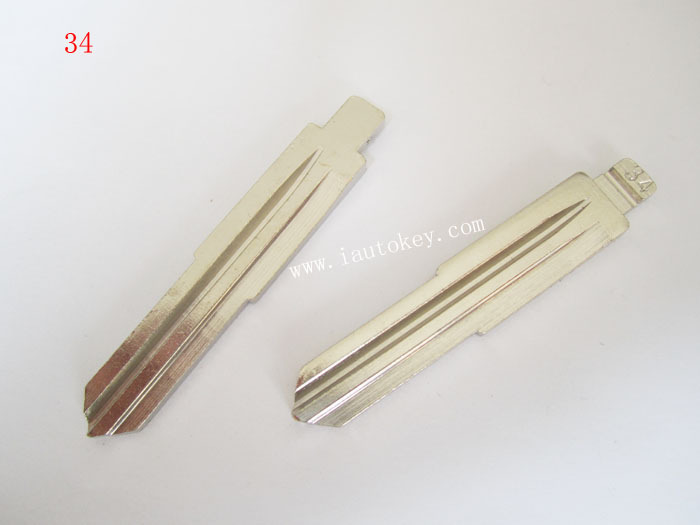 10pcs lot NO 34 Key Blade For Kia Ruiou Accent Sai lCar Blank Replacement Key Blade