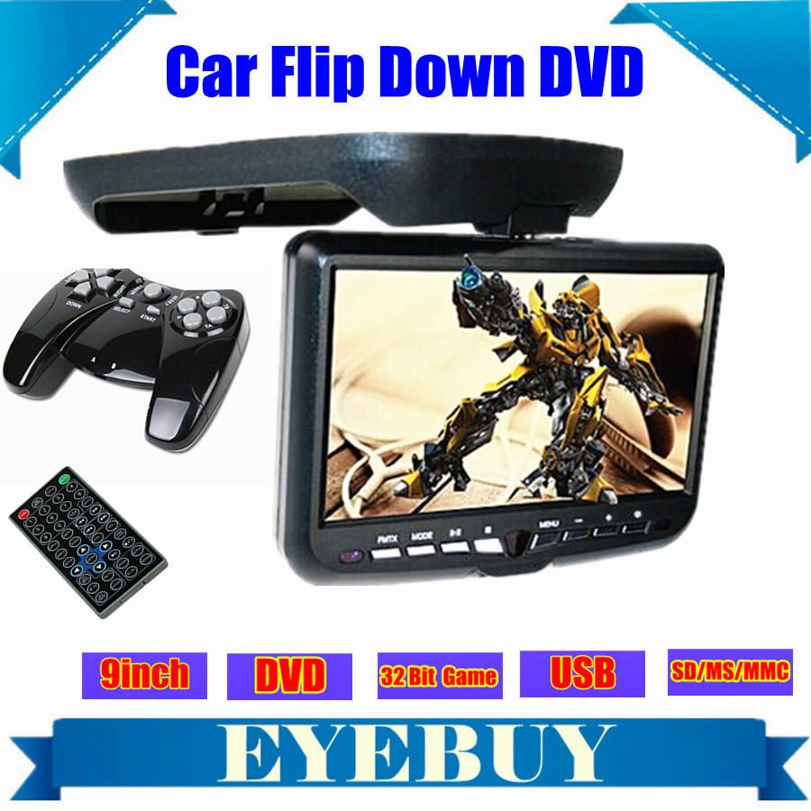 9 дюймов автомобиля LCD авто Маунта крыши флип вниз накладные DVD-плеер автомобиля монитор экран ТВ USB SD ИК FM игры диктор 9 дюймов автомобиля LCD авто Маунта крыши флип вниз накладные DVD-плеер автомобиля монитор экран ТВ USB SD ИК FM игры диктор