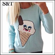 womens-fashion-2015-women-sweaters-and-pullovers-patch-of-ice-cream-long-sleeve-knitted-sweater-pullover