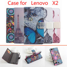 5 Styles Fashion Painted Lenovo Vibe X2 Retro Flip Leather Case Cover For 5 inch Lenovo vibe X2 Phone Cover Case Wallet Case
