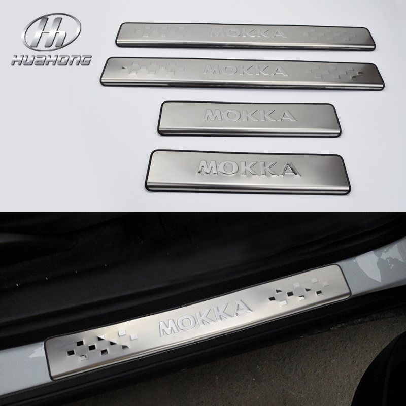 For VAUXHALL Opel Mokka door sill cover Chromium S...