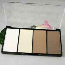 EA14 Four Color Pressed Powder Highlight Contour Shading Powder Cosmetic Make up Free Shipping
