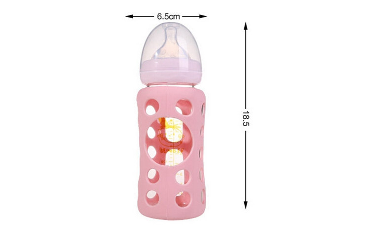 Glass Baby Feeding Bottle Nursing Milk Bottle Nuk Anti High Temperature Copo Infantil Breast-feeding Feeder For Boys Girls (7)
