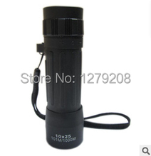 El envío gratuito muy pequeño mini 10 x 25 naranja ultra bajo costo de la película monocular telescopio