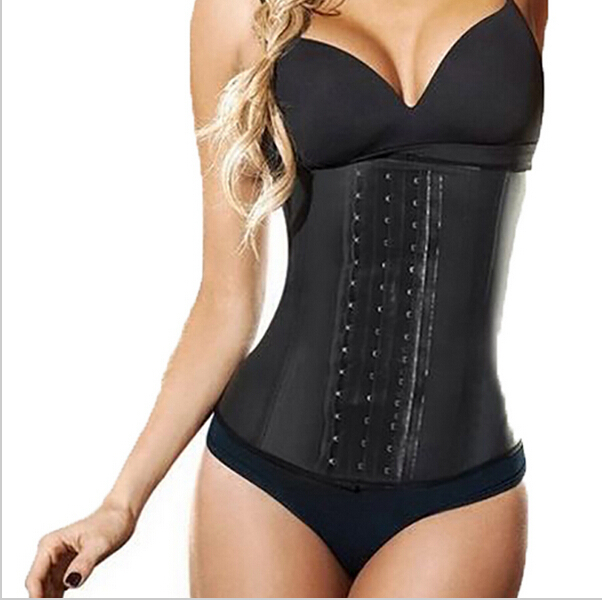 Latex Waist Trainer Corset 100 Rubber Waist Corset Chest Binder XS Waist Training Corsets Steel