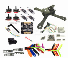 DIY FPV mini drone QAV-X 5″ 3/4 quadcopter frame kit EMAX RS2205 + littlebee BL20A ESC 2-4S + SP F3 built-in OSD + mini camera