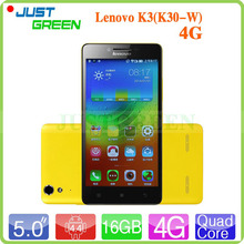 5 inch Lenovo K3 K30-W 4G FDD LTE Cell Phone Android 4.4 MSM8916 64Bit Quad Core 1GB RAM 16G ROM 8.0MP Camera Dual SIM WCDMA GPS