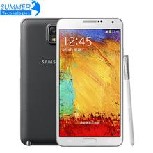 Original Unlocked Samsung Galaxy Note 3 N900 N9005 Cell Phones Android Quad Core 3GB RAM 16GB