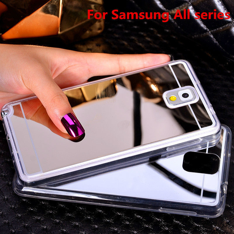 Покрытие Зеркало Мягкая Вернуться ТПУ Чехол Для Samsung Galaxy Note3/4/5 A5 A7 A8 J5 J7 2016 S3 S4 S5 S6 S7 Края Плюс Телефон Дело