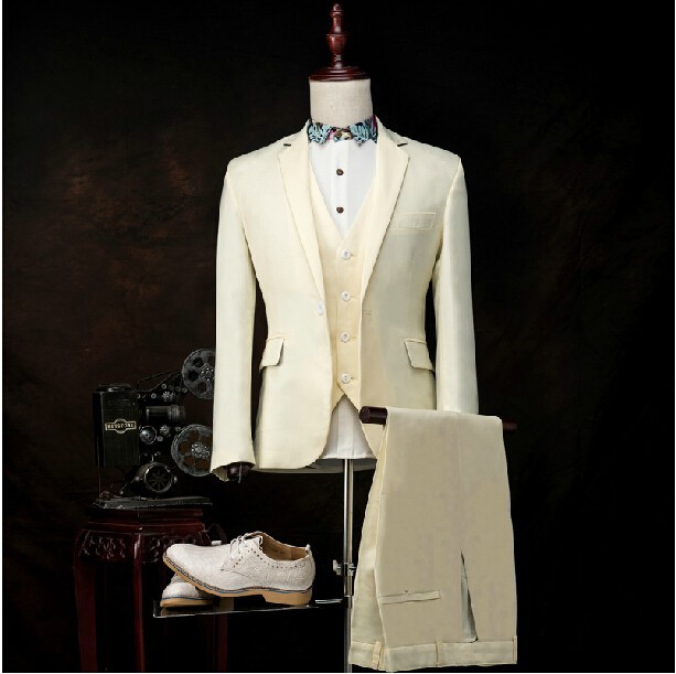 29.1Men\'s suits business suits three-piece suit male han edition cultivate one\'s morality male dress suit