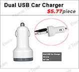 3876 Dual USB Car Charger 5V-2.1A&1A