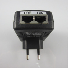DC48V 0 5A 10 100Mbps PoE Injector Power Over Ethernet Adapter Powe pin 4 5 7