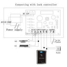 Free shipping 10 RFID tag NEW RFID Proximity Door Access Control System  RFID EM Keypad