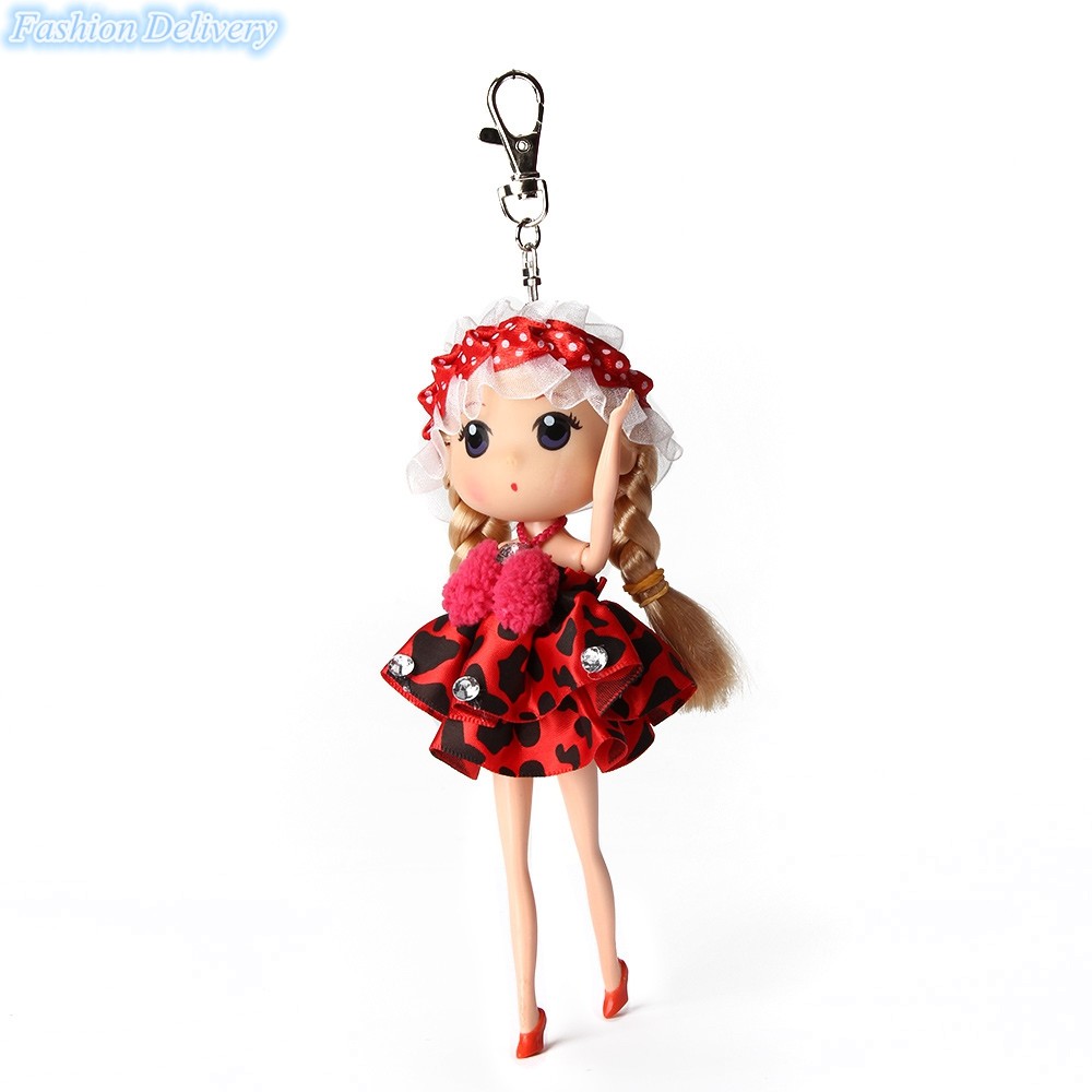 Lovely Baby Doll Key Chains Fashion Girls Accessories Cute Puppet Key