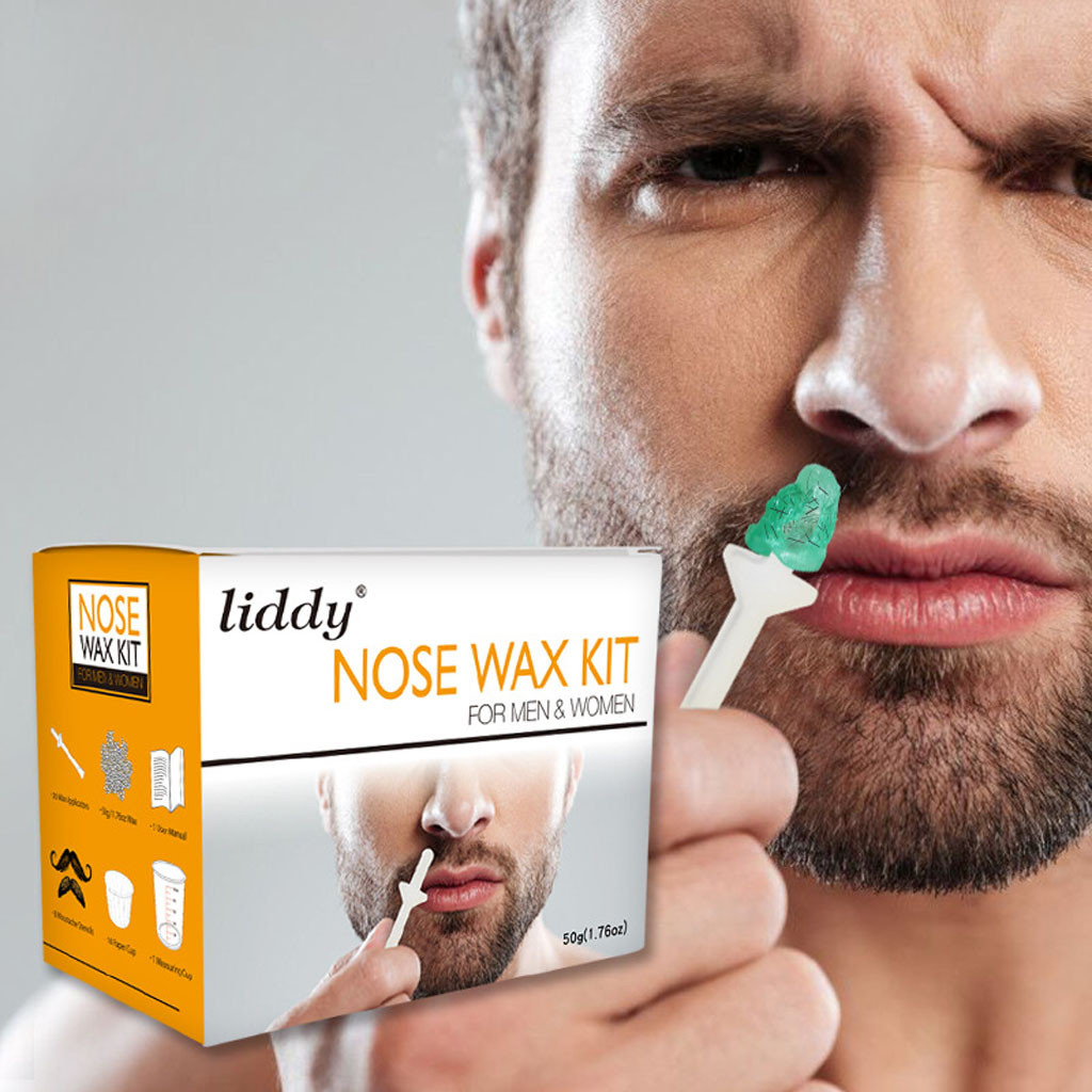 Liddy Hair Removal Wax Set Natural Gentle Safe Quick Nose Wax Nose