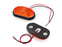2X LED Side Marker Light Clearance Lamp 12V 24V E-marked DOT Car Truck Trailer External Lights Rear Lights