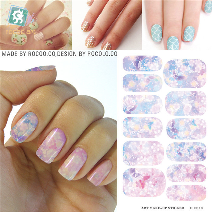Wedding Bridal Makeup nail tools Water Transfer Nail Art Stickers Waterproof styling Jewelry Nail Wraps Decals
