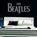 LARGE MUSIC QUOTE THE BEATLES LOGO WALL ART STICKER TRANSFER STENCIL DECAL