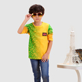 Boys Yellow Full T Shirt 2016 Fashion Brand Character Boy s Tops Cotton Girls Tees Long