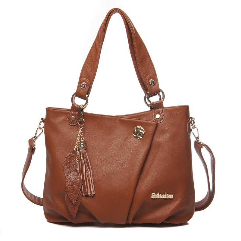New 2013 Fashion Women Leather Handbags Cowhide High Quality Leather Bag Women Messenger Bags ...