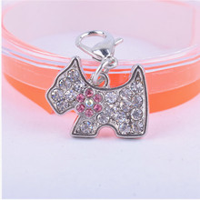 Rhinestone Dog Accessories Personalized Collar Charm Pet Tag Grooming Products For Animals