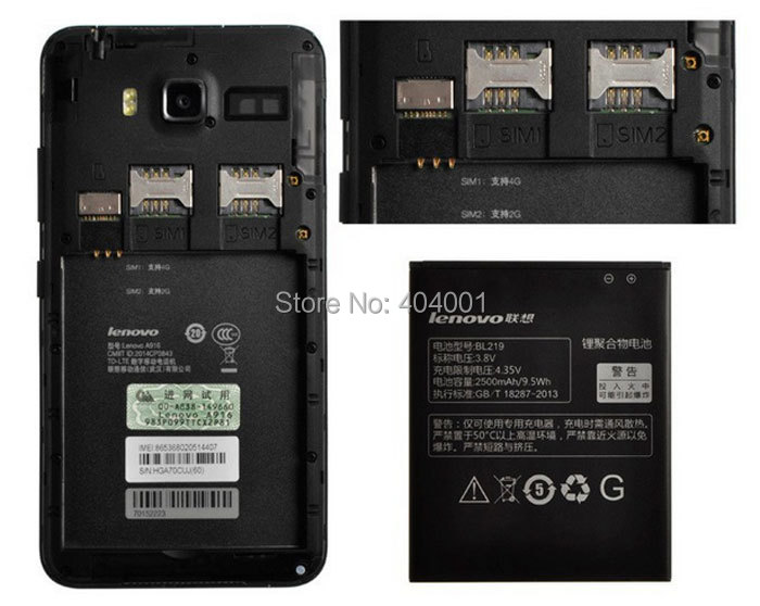 Original Lenovo A916 phone 4G FDD LTE MTK6592 Android 4 4 smartphone Octa Core 1 4GHz