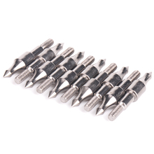 12pcs Hunting Crossbow Arrowhead Broadheads Arrow Accessories 125grain Screw Insert Arrow Steel Piont in Hunting Bow