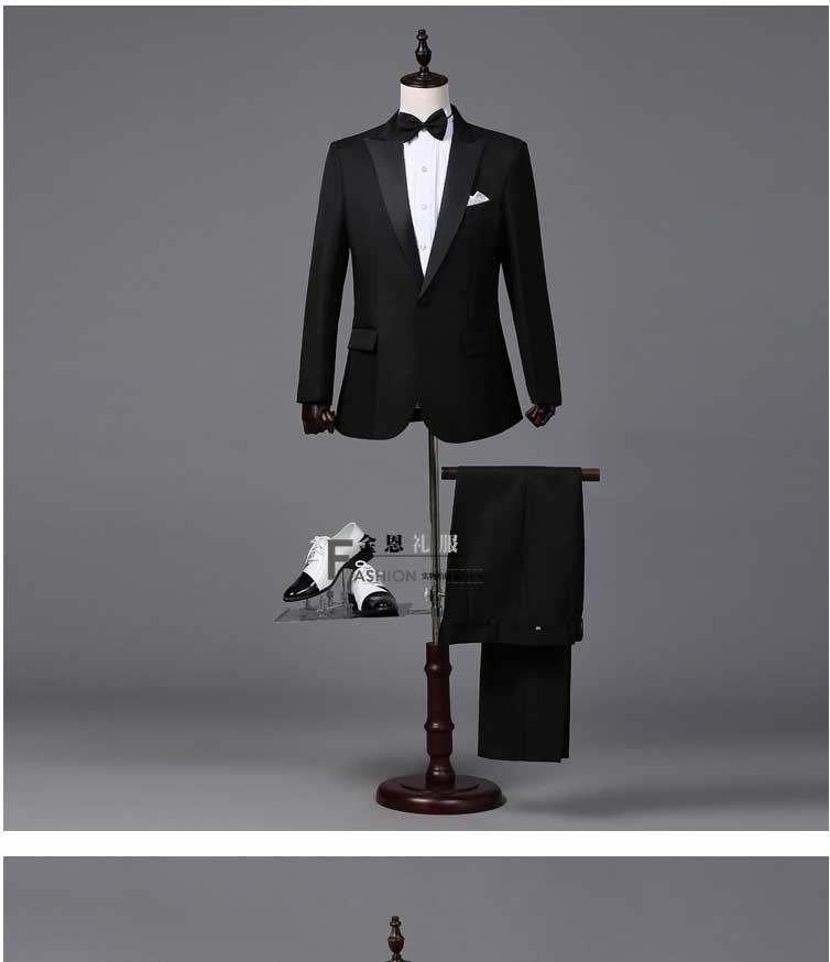 black and white formal suit
