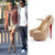 852-3 women's shoes 14cm high heel shoes platform red sole sexy dress hot wholesale