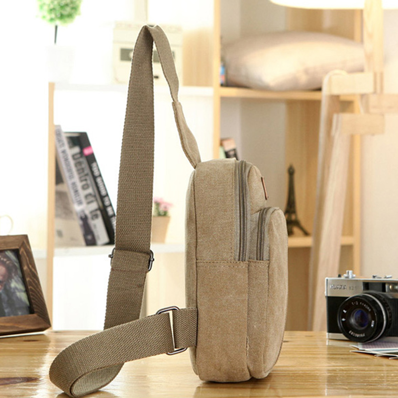 Men Chest Bags 3 Colors Male Canvas Bag Good Quality for Outdoor Travel Sport Use Casual