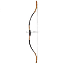 Combination Set Horsebow Traditional Archery Cow Leather Longbow Recurve Bow 6 Wood Arrows 20 60LBS CB4QSC