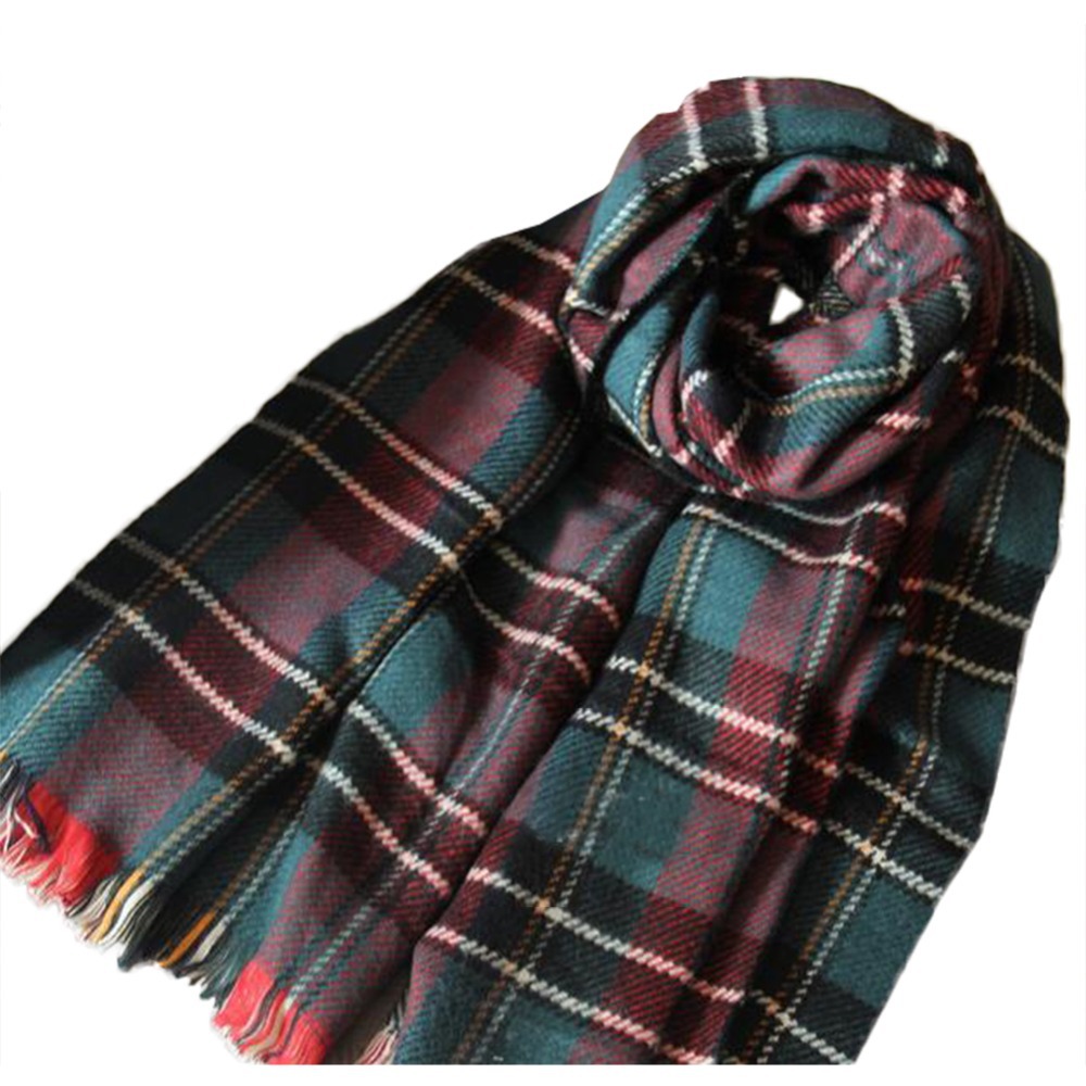 2016 Fashion New Autumn Ethnic Lattice Peppers Both Sided Plaid Reversible Cashmere Scarf Shawl Wrap Stole