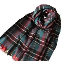 2016 Fashion New Autumn Ethnic Lattice Peppers Both Sided Plaid Reversible Cashmere Scarf Shawl Wrap Stole