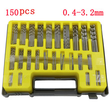 150PC 0.4~3.2mm HSS Mini Micro Power Drill Bit Set Precision Twist Drill Kit Tools Accessoris with Case for PCB Crafts Jewelry