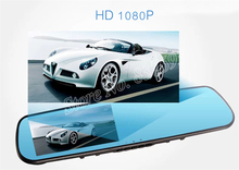 1080P 170 Degree Car Camera 1200 Mega Pixels Dual Lens With Rearview Mirror Dvr Recorder 4