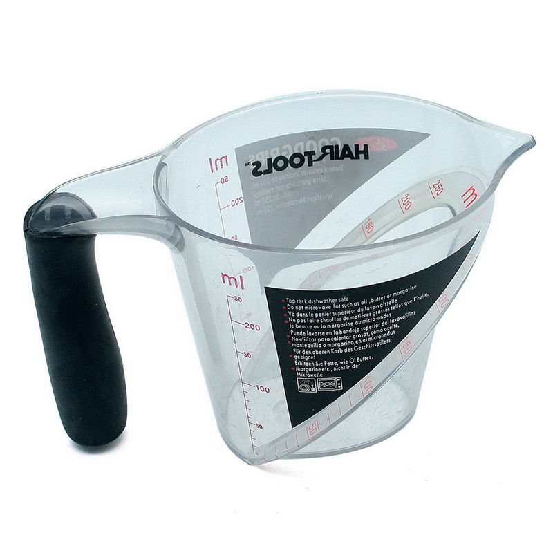 1Pcs Hair Salon Measuring Bowl Professional Transparent Hairdressing