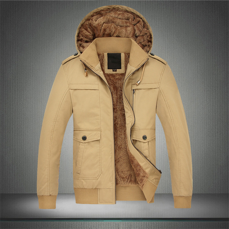 New winter casual comfortable coat men thick warm ...