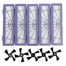 5x HEPA Filter Side Brush for Neato BotVac 70e 750 80 85 Robotic Cleaner High Quality